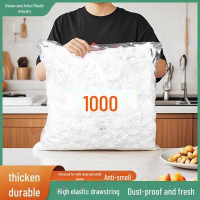 Disposable Elastic Plastic Food Preservation Wrap - Dust and Odor Resistant Vegetable Cover