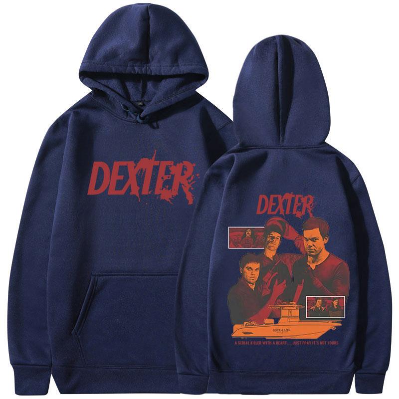 TV Play Dexter Morgan Grafik Kapuzenpullover Herren Damen Kleidung Lässige Fleece Kapuzenpullover Mode Vintage Übergroße Pullover