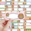10/30/60pcs Cute Capybara Series Name Label Stickers Decals DIY Stationery Laptop Luggage Notebook Funny Decoration Sticker Pack