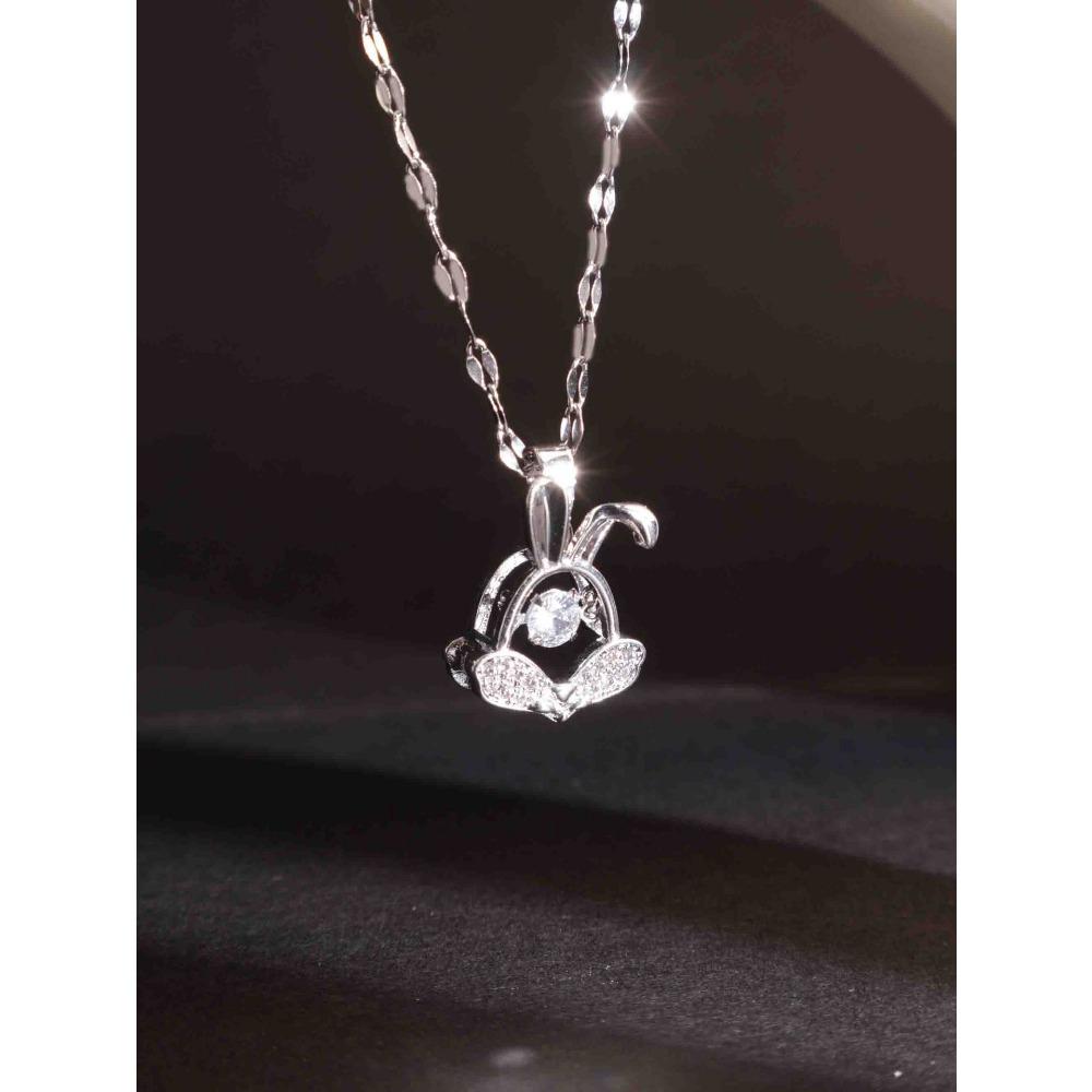 Necklace Does Not Fade Women's Summer Smart Love Versatile Necklace Women's High-end Titanium Steel Accessories