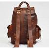 Leather Backpack Bag Rucksack Vintage Men's Laptop Brown Messenger Genuine Real
