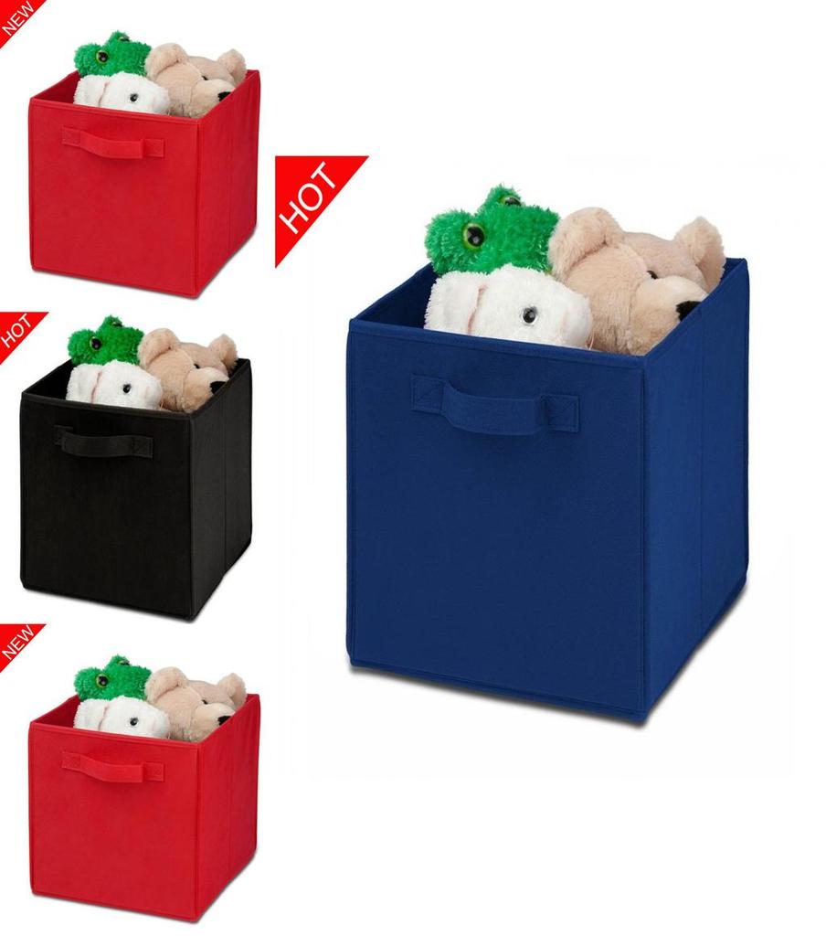 Modern Foldable Fabric Storage Box For Bedroom With 21l Capacity For Clothes Toys