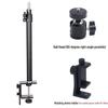 Retractable Phone Stand with Fill Light for Video Recording & Live Streaming