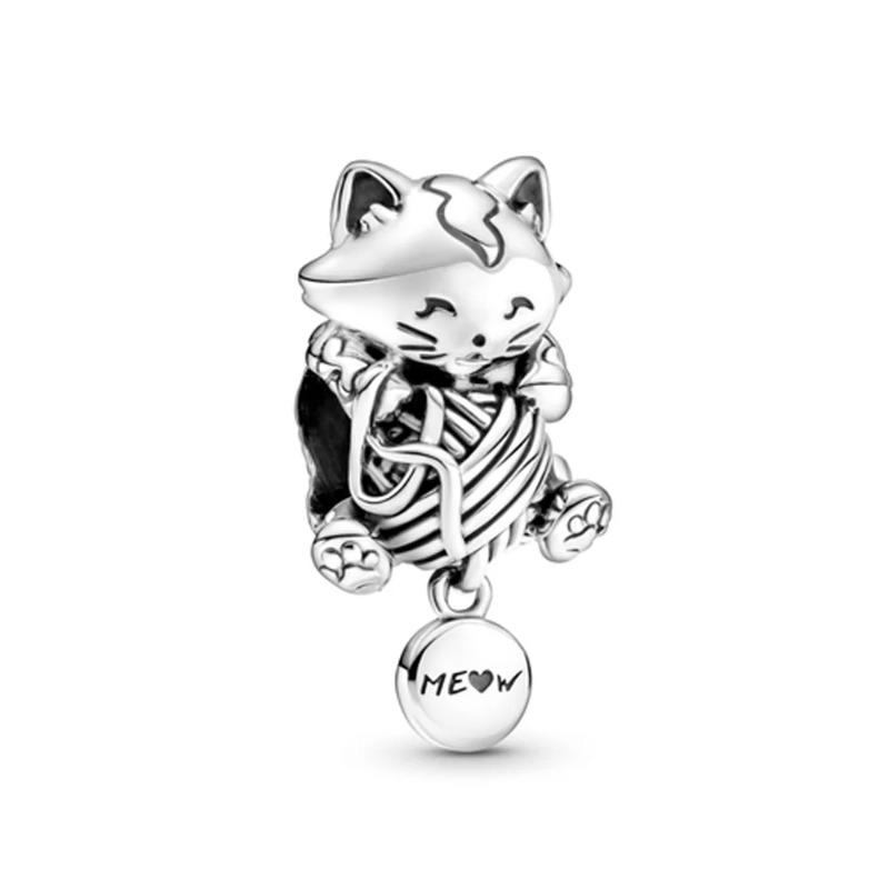 Newest 925 Silver Charm Bracelet Forest Animal Series Jewelry for Women Kangaroo Owl Swan