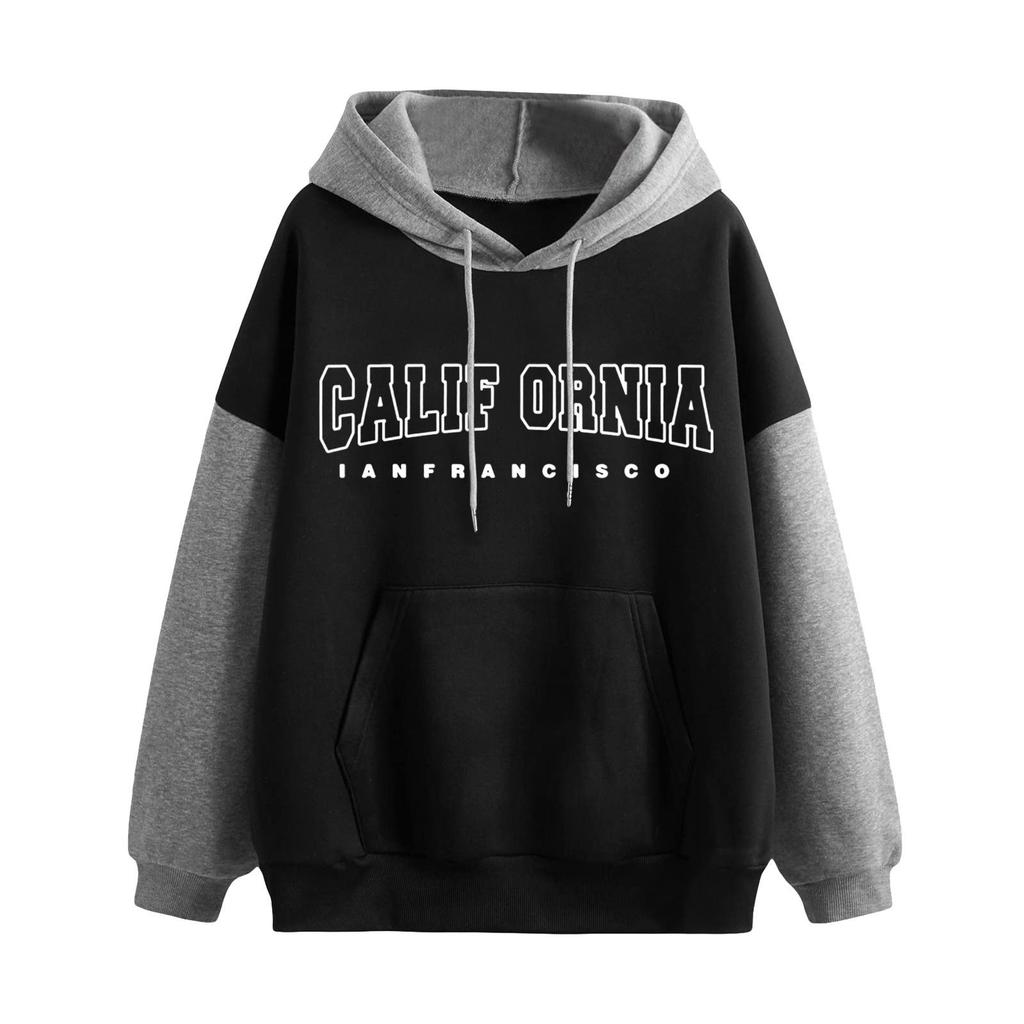 Women's Plus Velvet Cozy Long-Sleeve Printed Hoodie - European, American & Korean Style.