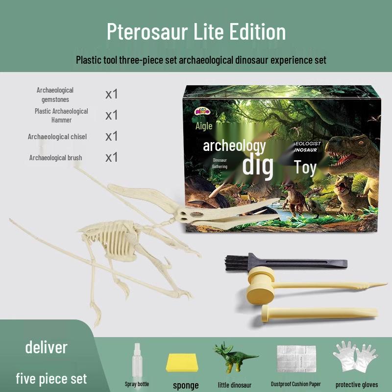 Kit de săpat ou de dinozaur: Jucărie Educativă DIY cu Gemă Fosilă Arheologică pentru Copii