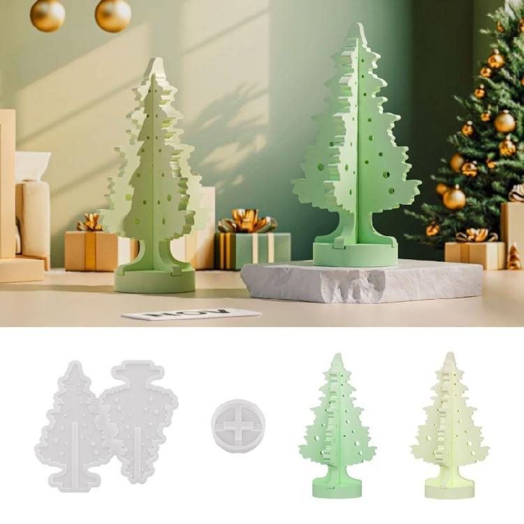 Antihaftende, leicht zu reinigende Form Weihnachtsbaum Silikontextur Perfekt zum Basteln von Figuren, Dekorationen und zur Geschenkherstellung