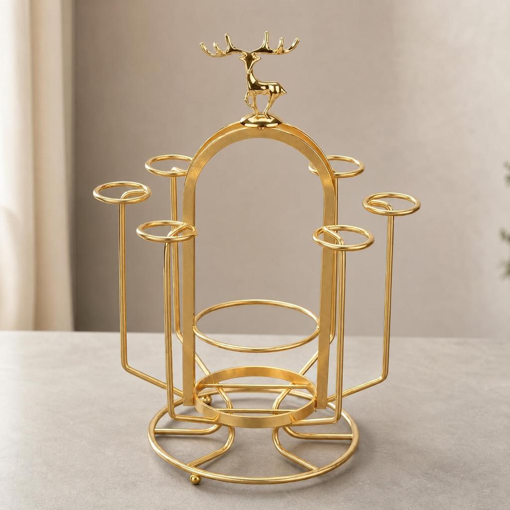 Freestanding Desktop Cup Rack Long-Lasting Countertop Organizer Easy to Clean
