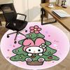 1pc Sanrio Chair Carpet for Office Non-Slip, Soft & Comfortable, Carpet for Office, Gaming, Lightweight Round Floor Mat