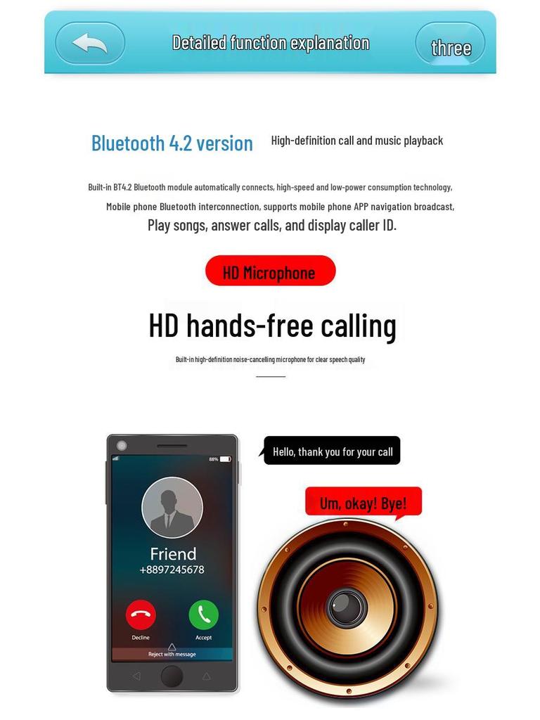 Bluetooth Car Audio Player for Truck