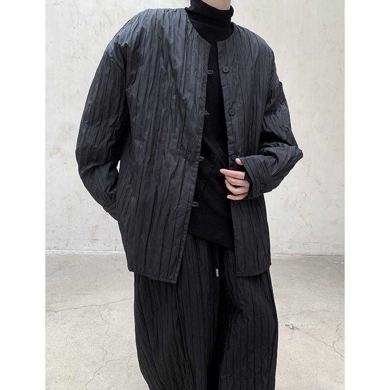 Johnature Retro Fashion Loose Long-sleeve Jacket Simple Solid Color Warm Winter Coats