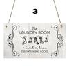 Wood Laundry Wooden Signs Door Hanger Hotel Bulletin Board Wall Plaque Decorative Plaque  Bar