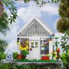 Greenhouse Building Block Pretty Flower Garden Architecture Model Kit Creative Bricks Flower House Decoration for Kids Adults