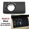 Car Interior Head Lamp Headlight Switch Panel Trim Replacement For Mercedes Benz W164 ML GL 300 350 450 500 2005-2011