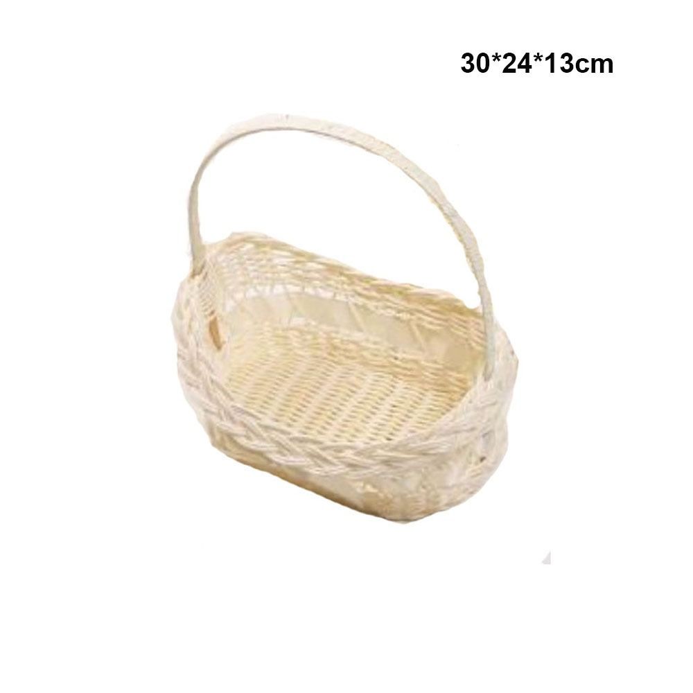 With Handle Flower Storage Basket Shopping Storage Hamper Basket  For Plant Home Wedding