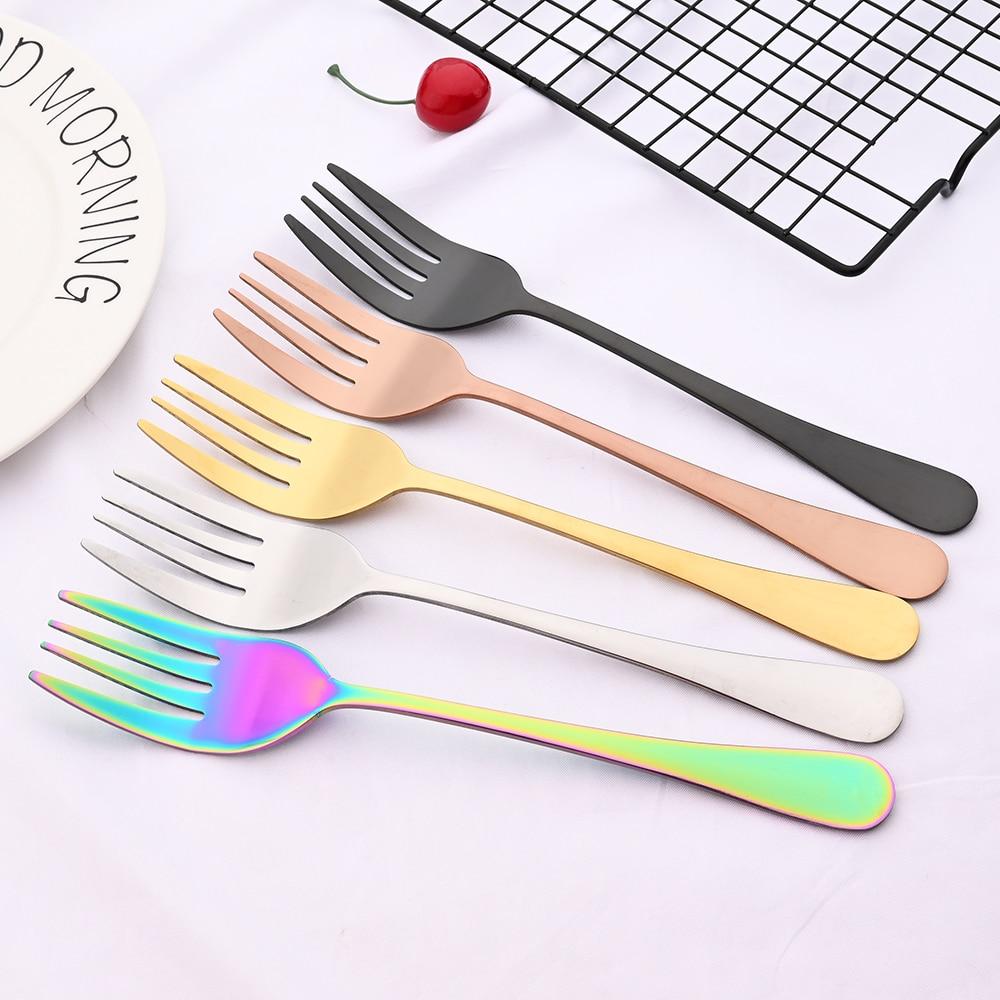 Sada 4 ks Rainbow Food Sada vidliček na salát