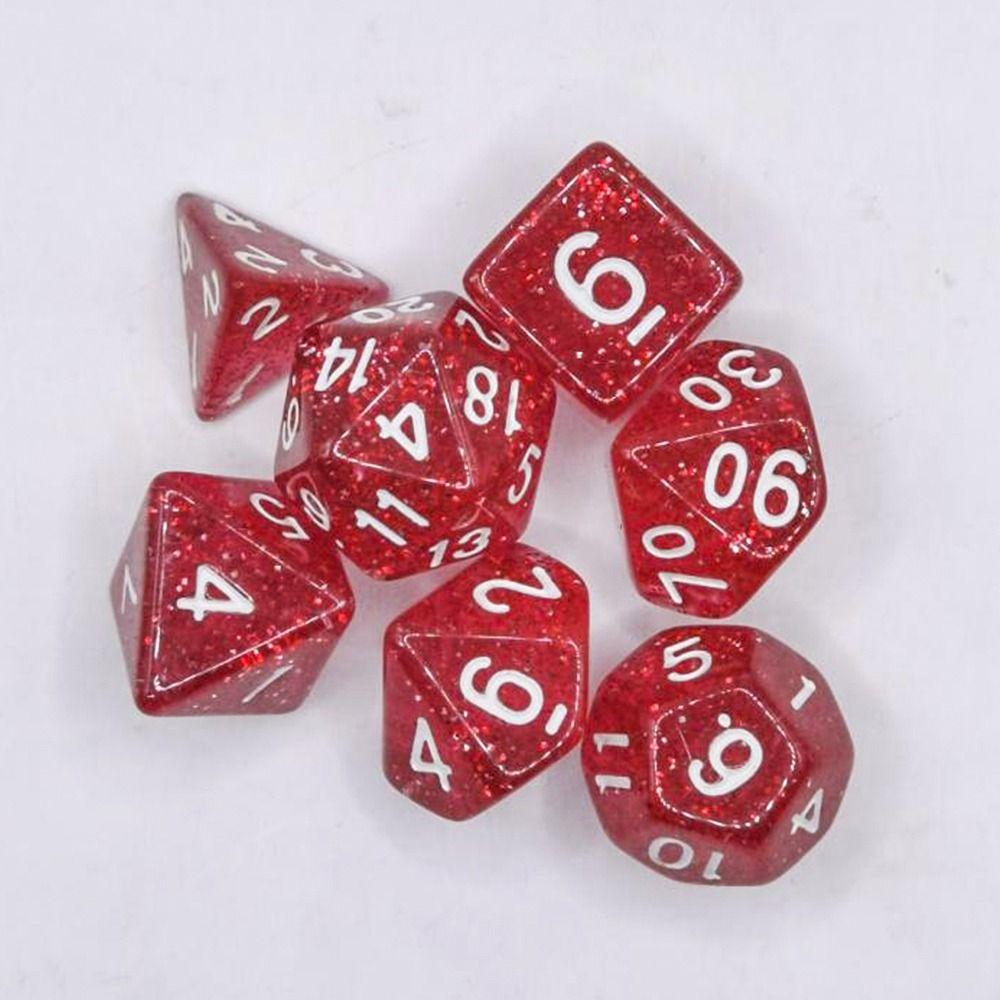 7Pcs/set Double Colors DND Dice D4 D6 D8 D10 D12 D20 Game Dice Polyhedral Dice  TRPG DND