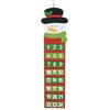 New Year Gift Christmas Calendars Pendant Cartoon Snowman Santa Claus Countdown Calendar Xmas House Wall Hanging Ornament