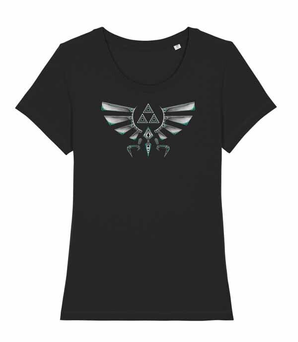 Unisexs Fit TShirt The Legend Of Zelda Ancient Tech Hyrule Crest