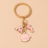 Cute Enamel Fish Keychain Marine Life Key Ring Pendant for Women Girls Handbag Decor DIY Handmade Jewelry Gift