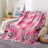 1PC Opanchu Usagi Print Flannel Blanket, High quality Comfortable for All Seasons, Home Decor, Warmth and Comfort, Perfect for Christmas Gifts104