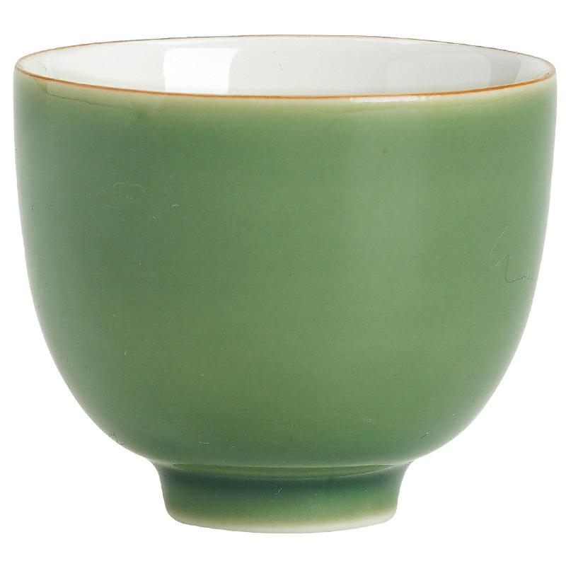 Grüne Glasur Teetasse Japanisch Handgemacht Keramik Kung Fu Teegeschirr Verkostungstasse Haushaltsgebrauch Kleine Einzelne Tasse Meistertasse