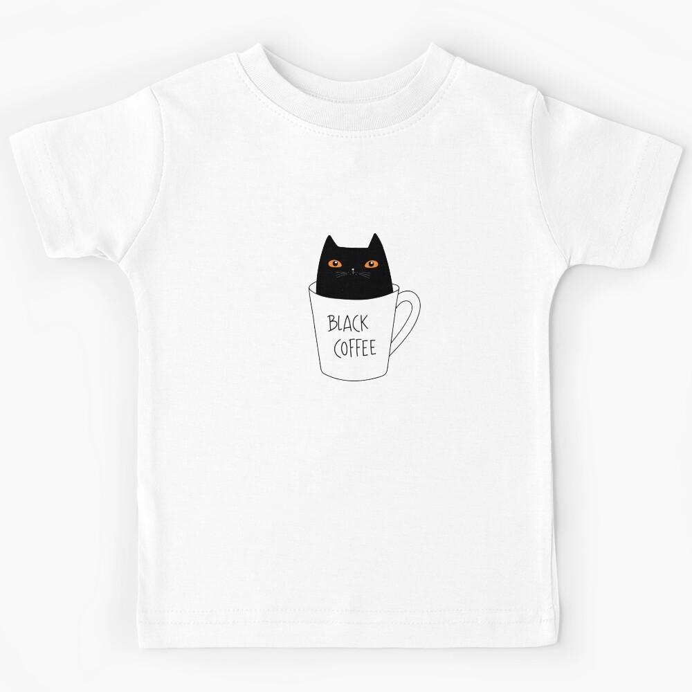 Coffee cat. Love coffee Kids T-Shirt 120
