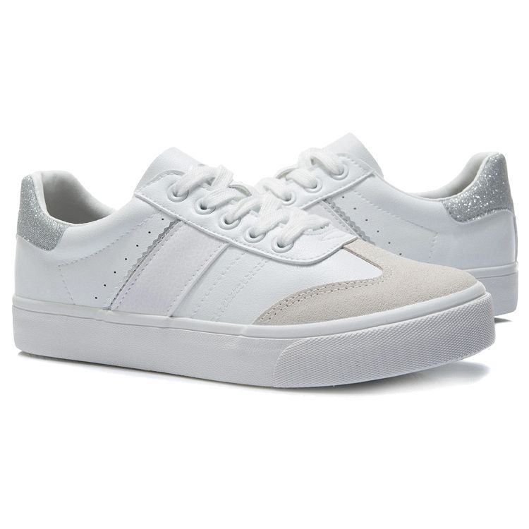Li-Ning Breathable Low-Top Skate Shoes Women Shoes White Silver AGCR340-1