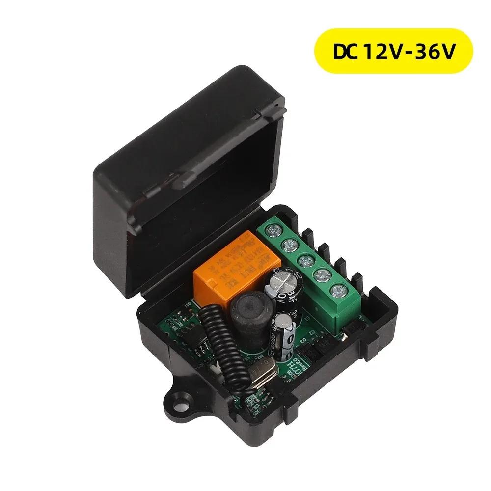 433Mhz DC 12V 24V 36V 1CH Universal Wireless Remote Control Switch Relay Receiver Module RF Transmitter 433Mhz Remote Control