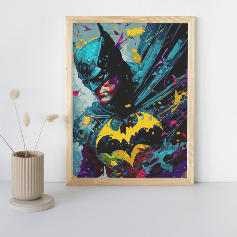 Paint by Numbers with Frame Paintings To Paint - Batman DC 40x50 Cm