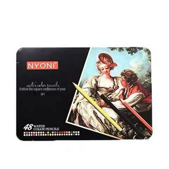 NeoNio Professional Water-Soluble Oil-Based Colored Pencils Set, 100 & 120 Colors in Iron Box for Hand-Painting