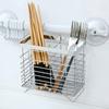 Stainless Steel Hanging Cutlery Organizer: Kitchen Utensil Drainer for Forks, Spoons & Chopsticks