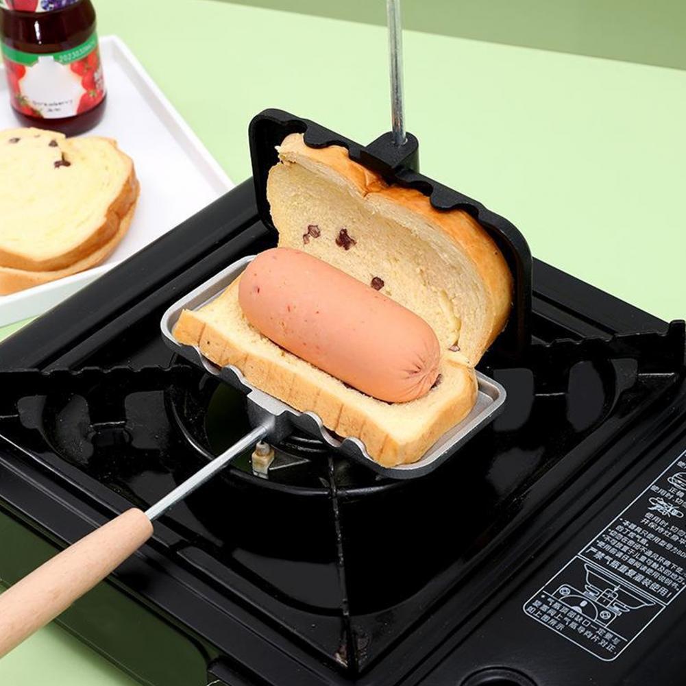 Sıcak Tost Makinesi Yapışmaz Izgara Panini Makinesi Tava Alüminyum Peynir Makinesi Tava Tost Waffle Pankek Kahvaltı İçin