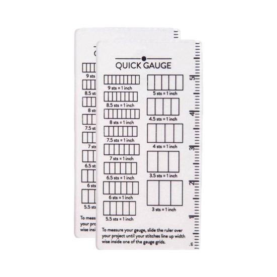 Quick Gauge Ruler No Counting Needed Stitch Gauge Transparent Stitch Measurement Tool with Inch Scale Grid for Sewing Crochet Projects