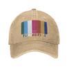 Fashionable Adjustable Baseball Cap Featuring a Printed Design of The Unisex American Hardcore Punk Band Turnstile Made from Di