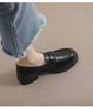Women's British-Style Thick Sole Loafers, 2025 Trending, Genuine Soft Leather, Versatile & Comfortable.