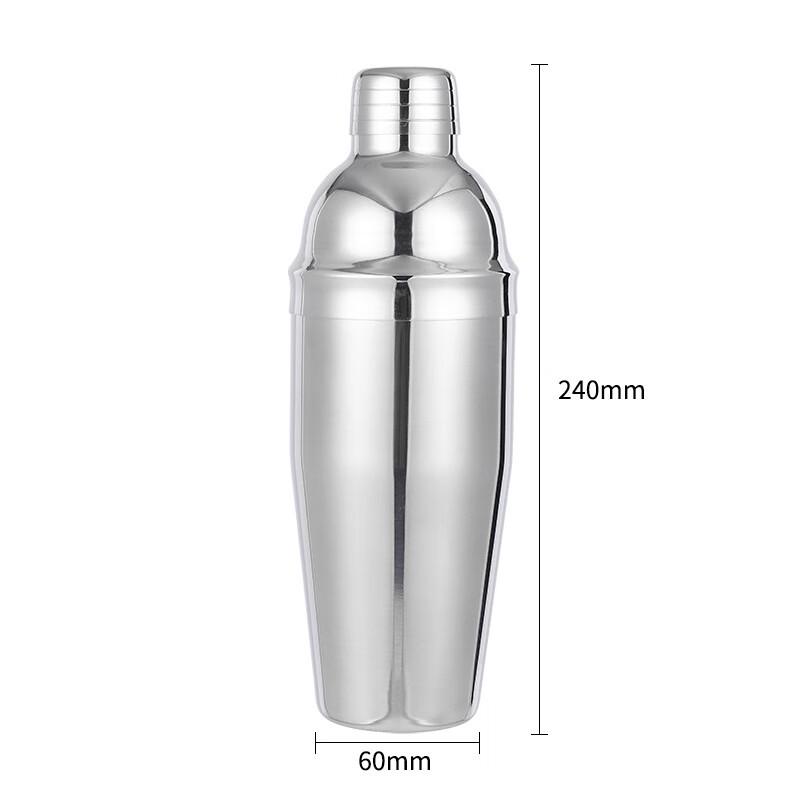Short Cloud 3-Piece Stainless Steel Cocktail Shaker