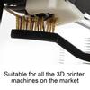 3 Pcs Cleaning Brush 3D Printer Dust Rust Cleaning Brass Steel Nylon Brush for Nozzle Hot Bed