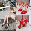 16cm Women Sexy Cup Heels New Catwalk Plus Size Heel Single Shoes Sexy Nightclub High Heels Stiletto WZ