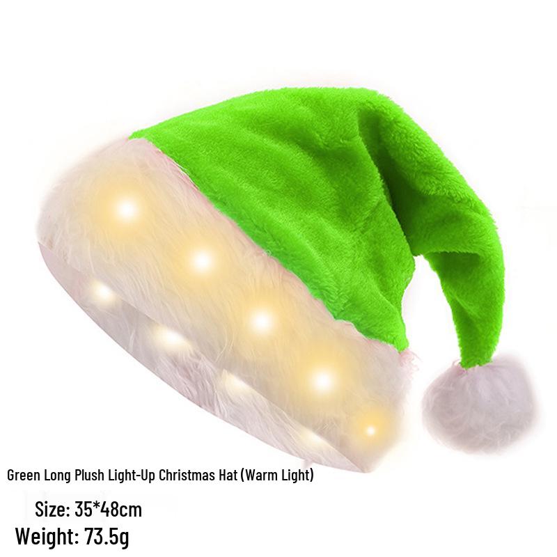 Festive Plush Christmas Hat for Adults & Kids - Perfect for Holiday Parties & Decorations