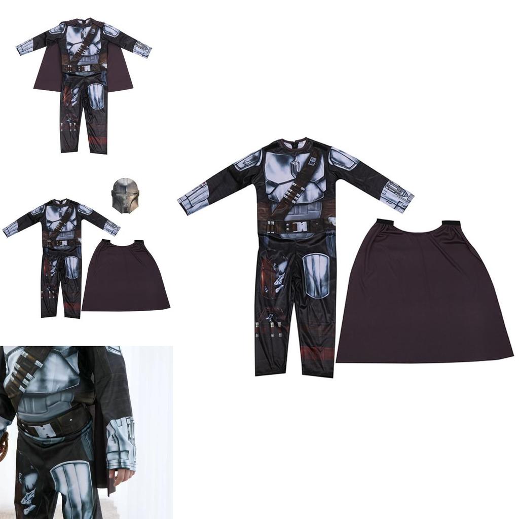 Fantasia Respirável e Macia de Star Wars O Mandaloriano Para Cosplay e Diversão de Halloween