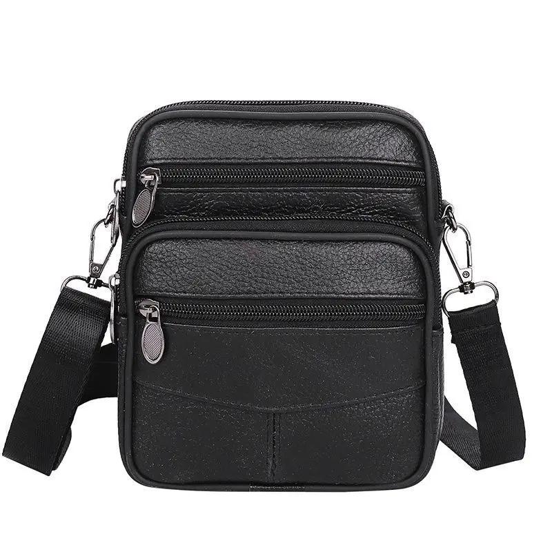 Hoge Kwaliteit Echte Lederen Messenger Tas voor Mannen Zakelijke Tote Crossbody Schoudertas