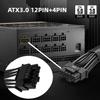 xiwai Dual ATX 8-pin to 12VHPWR ATX 3.0 PCI-E 5.0 Power Module Cable for 3080 3090 TIPSU 16-pin 12+4P Graphics Cards