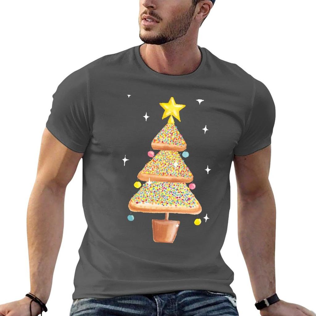 Fairy Christmas Fairy Bread Pink TShirt Casual Lightweight Short Sleeve Top