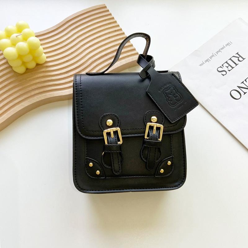 

Винтажные женские сумки Trendyol в корейском стиле, студенческая сумка на плечо, универсальная повседневная маленькая сумка для монет из искусственной кожи 18X16X7cm