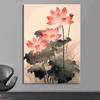 Traditonal Chinese Style Lotus Flower Lotus Leaf Canvas Painting Posters and Prints Wall Art Picture for Living Room Home Decor