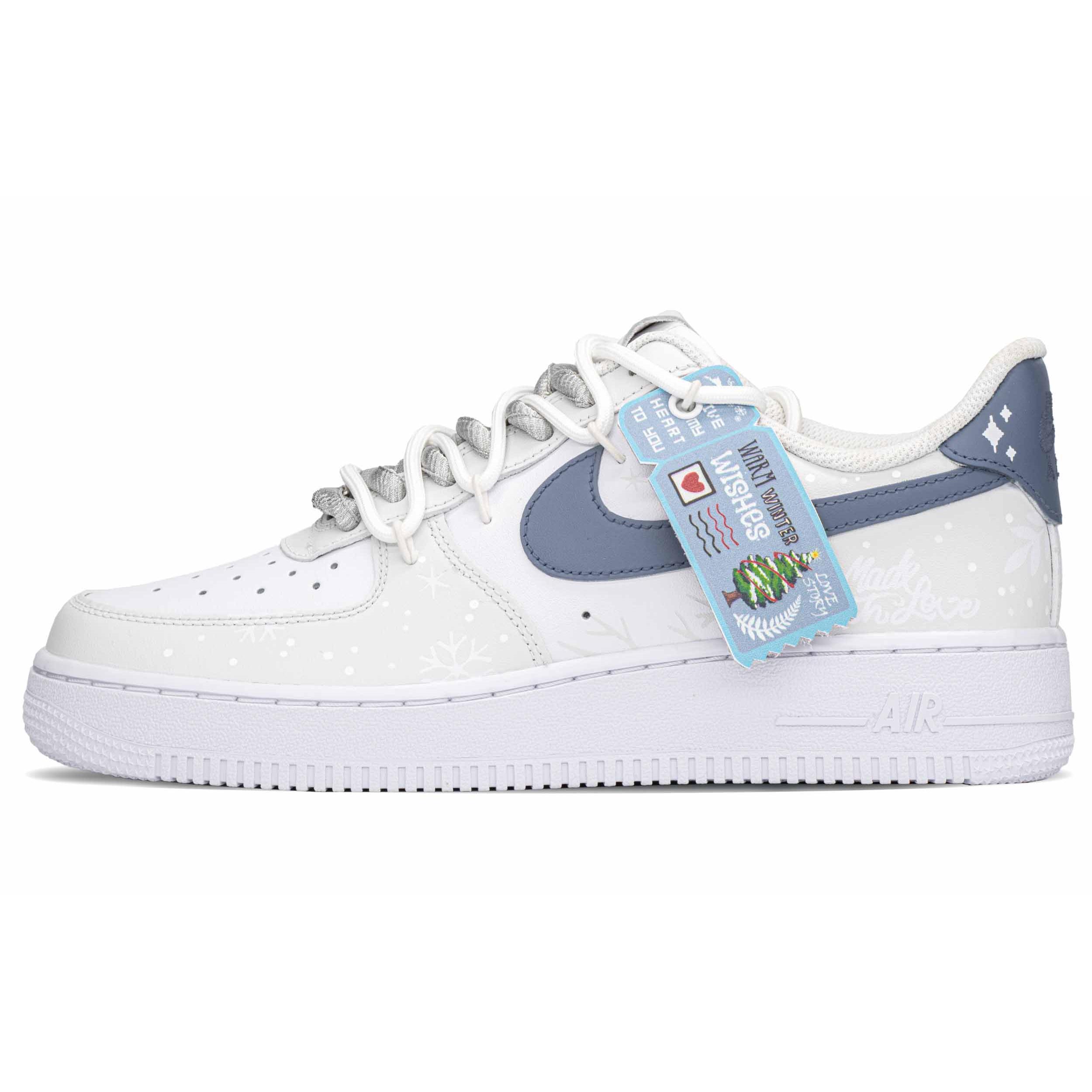 

Nike Air Force 1 Slip Resistant Slip Resistant Low top Skateboard Shoes Men s Blue White Gray CW2288-111(TeamA-) 40