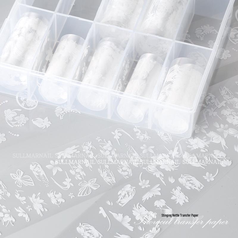 Summer Nail Art Decal Set: Snowdrop & Starry Sky In 10 Styles with Butterfly Stickers