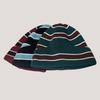 Autumn and Winter Patchwork Striped Keep Warm Knitted Hat Men Women Fashion Color Block Versatile Irregular Knitted Mao Line Hat