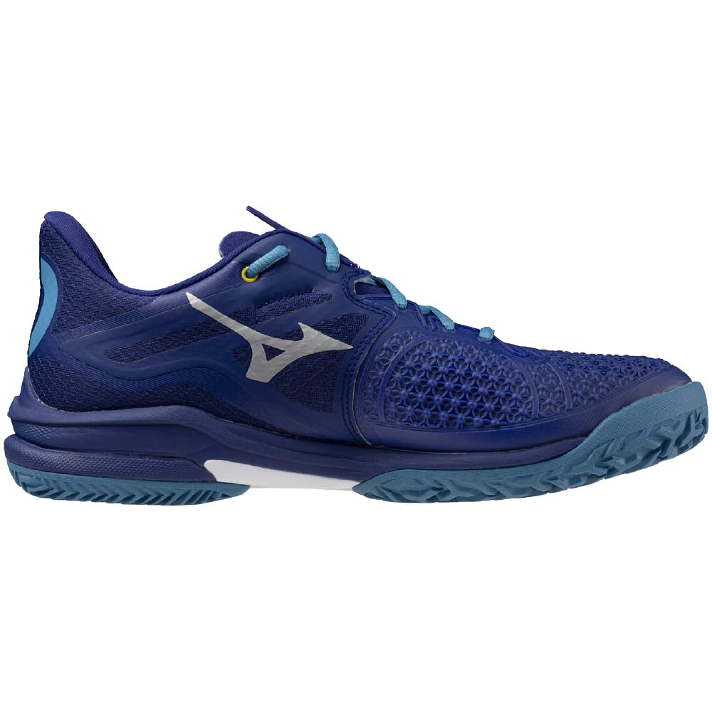 Tennis Shoes Wave Exceed TOUR 6 OC Artificial Grass Court Club Activities Lightweight Soft Tennis Hard Tennis Blue X White Cm 2E [Mizuno] Clay/Sand